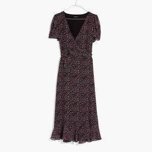 Madewell Floral Wrap Dress